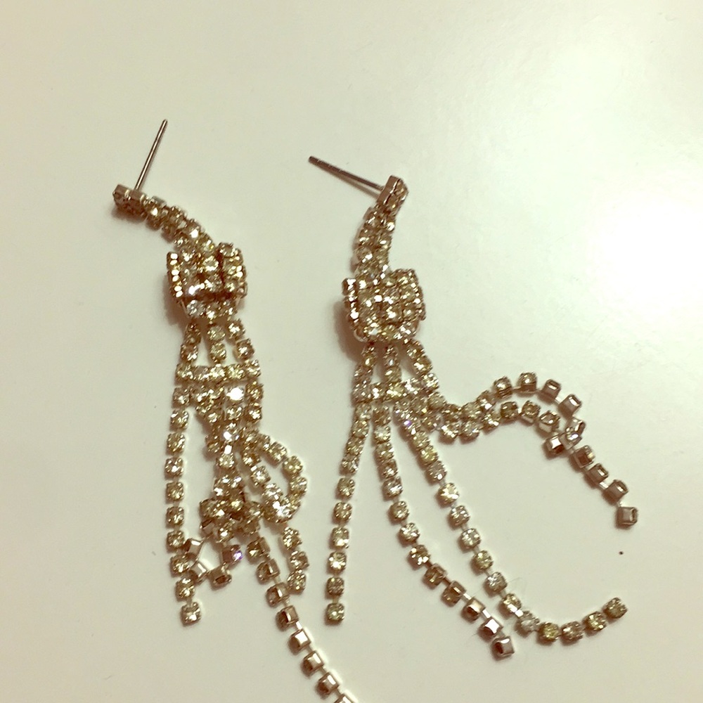 Rhinestone earrings very pretty